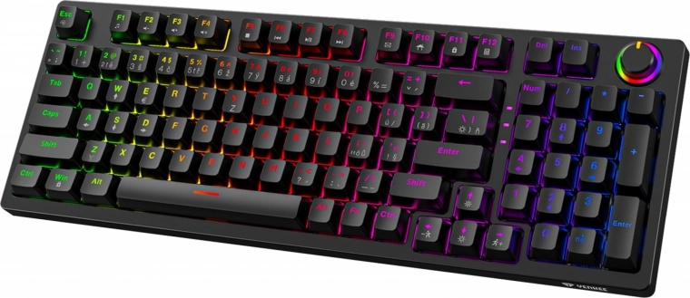 Mehanička tipkovnica s RGB za siguran pritisak