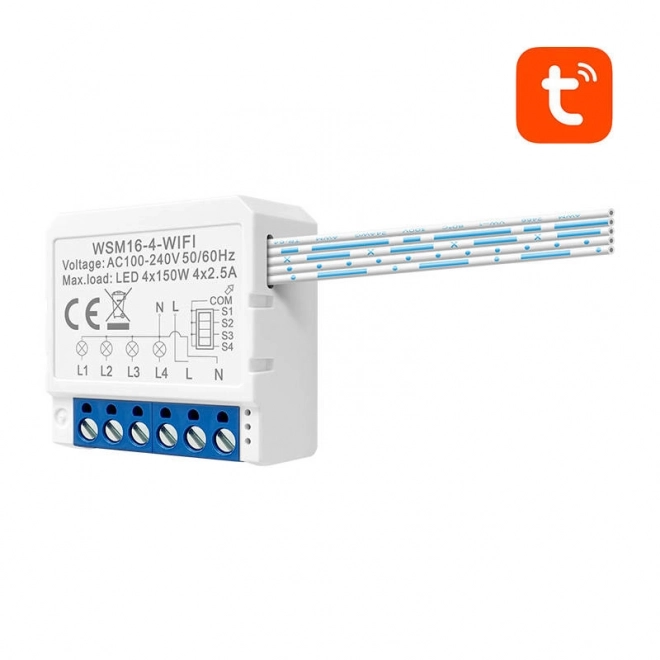 Pametni WiFi preklopni modul Avatto WSM16 TUYA – W4