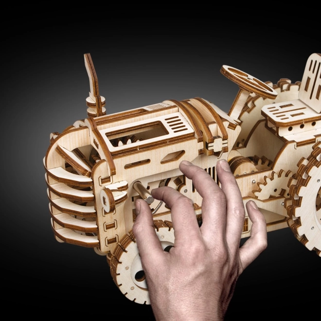 RoboTime 3D drvena mehanička slagalica Traktor
