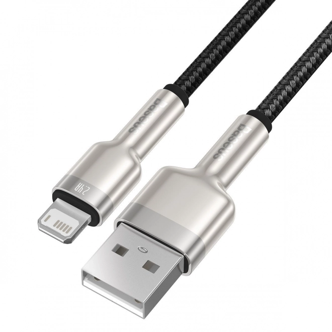 USB kabel za Lightning Baseus Cafule, 2,4A, 1m (crna)