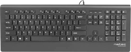 Tipkovnica Natec Barracuda Slim crna USB
