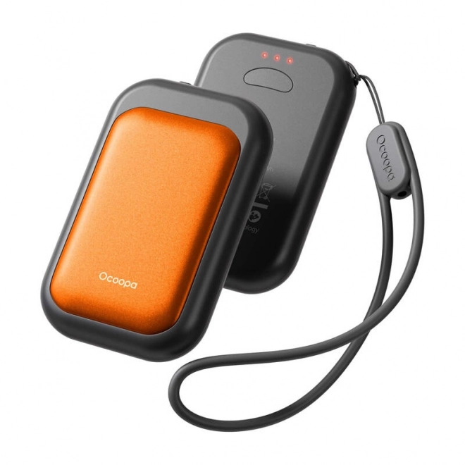 Ocoopa grijač za ruke Young 2x2500 mAh, USB-C, crno-narančasti