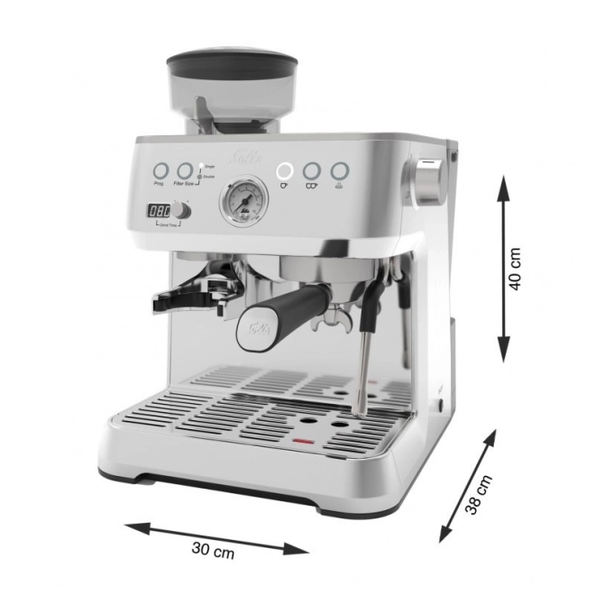 Espresso aparat Solis Grind & Infuse Perfetta srebrni