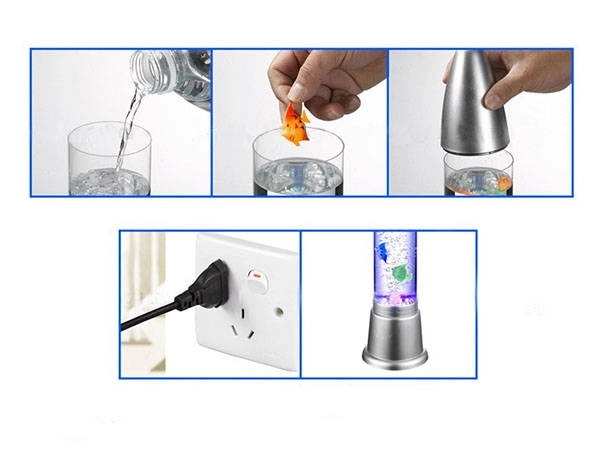 Voda lampa s ribicama