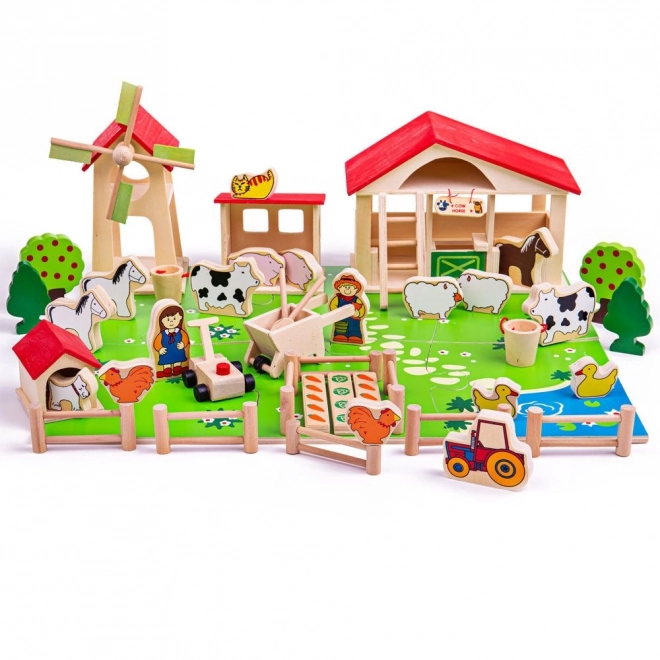 Velika Drvena Farma Bigjigs Toys