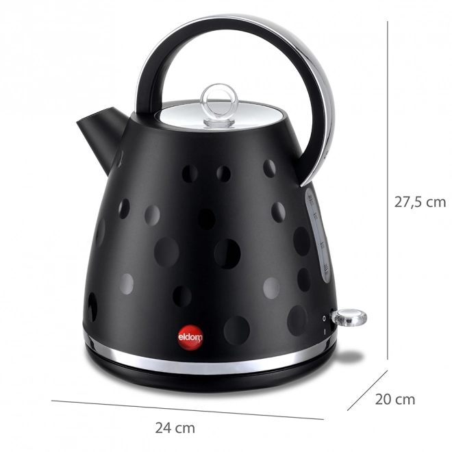 Bežična kuhalo za vodu ELDOM C245, crna, 1,7 l