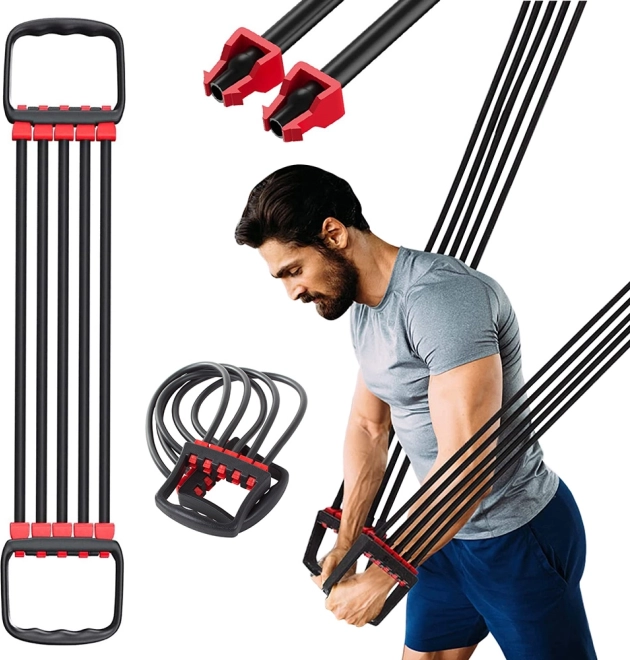 Vježbovni ekspanzer s 5 otpornih guma za fitness