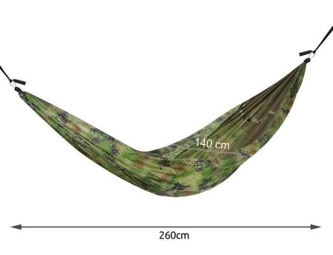 Turistička viseća mreža Santiago Army - 260 x 140 cm