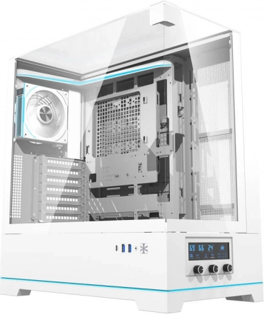 Računalno kućište Darkflash DY450 PRO s ventilatorom bijelo