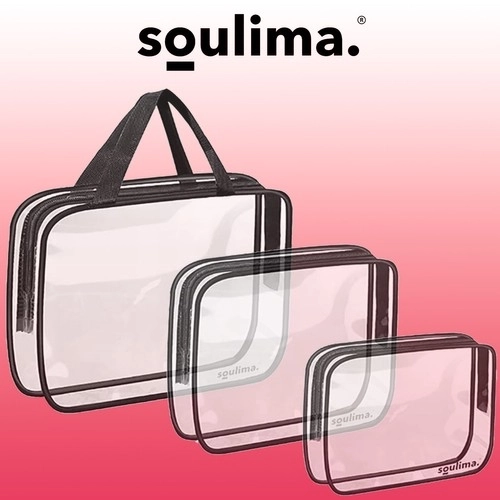 Prozirna toaletna torbica 3u1 Soulima 21448