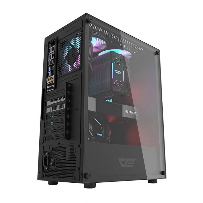 Računalno kućište Darkflash DK100 (crna)