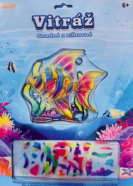 Kreativni vitraž za djecu 13x13 cm