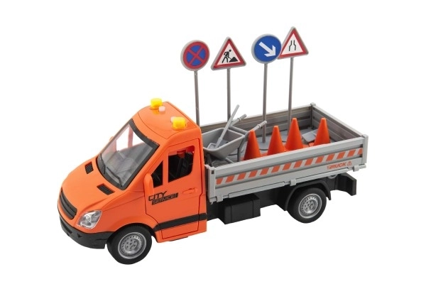 Auto cestovno održavanje plastika 25cm na zamašnjak na baterije sa zvukom i svjetlom u kutiji 32x19x12cm