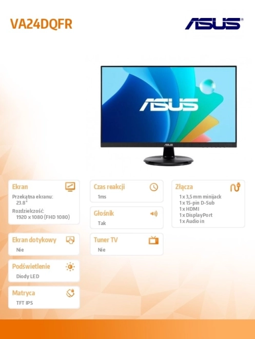 Monitor VA24DQFR IPS 24 inča