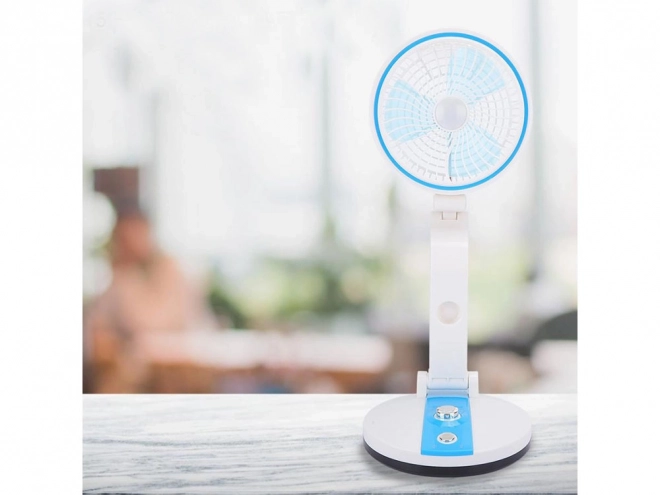 Prijenosni sklopivi ventilator s LED svjetlom i USB punjenjem