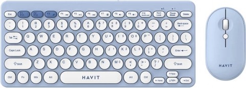 Havit bežični set tipkovnice i miša u plavoj boji