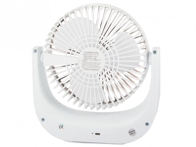 Bežični stolni ventilator – Bijelo-ružičasti