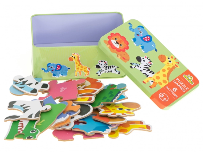 Puzzle u limenci Safari životinje - 25 komada