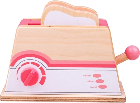 Drveni ružičasti toster Bigjigs Toys