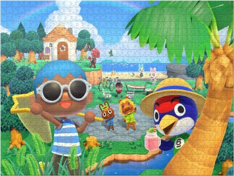 Šareni motiv iz Animal Crossinga