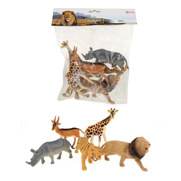 Safari životinje plastika 11-15cm 5kom u vrećici