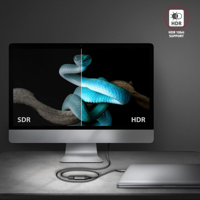USB-C na HDMI 4K/60Hz aluminijski adapter, kabel 25 cm