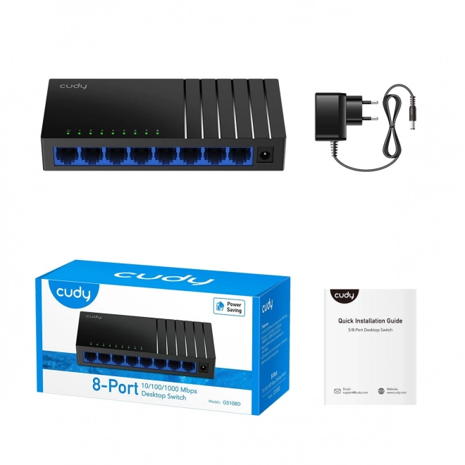 Gigabitni preklopnik Cudy GS108D s 8 portova