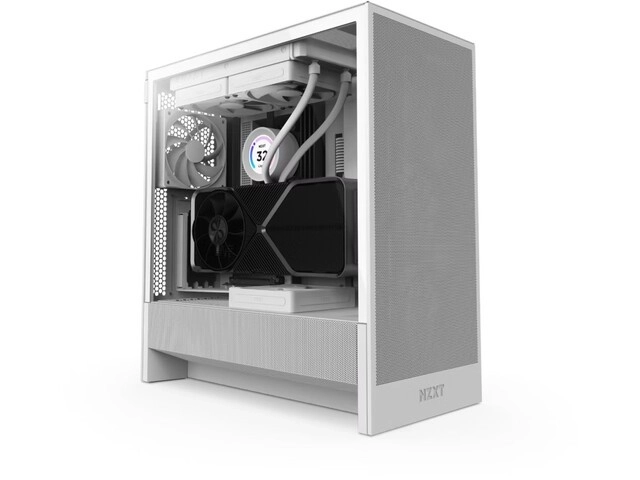 NZXT H5 Flow RGB bijelo PC kućište Midi Tower s prozorom