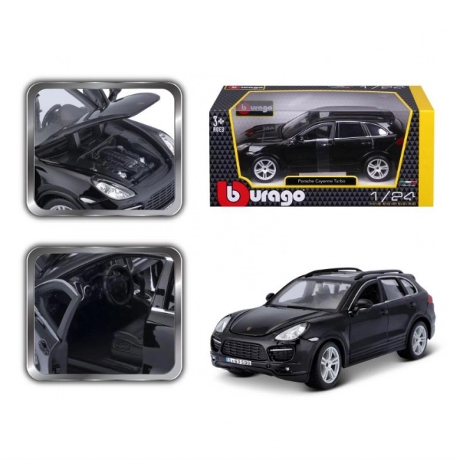 Metalni model Porsche Cayenne Turbo crni 1/24
