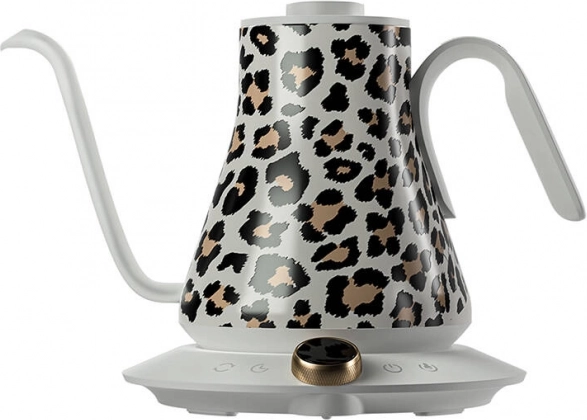 Električni čajnik s guščjim vratom COCINARE Leopard, regulacija temperature