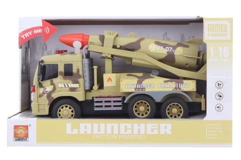 Vojno vozilo s raketom za djecu