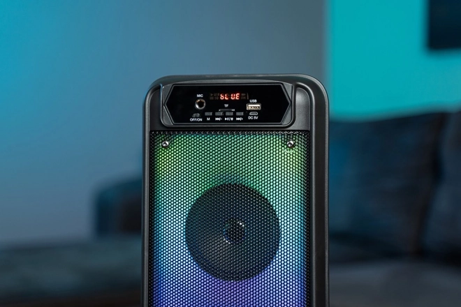 Reproduktor FLAMEBOX UP MT3177 Bluetooth 5.0/Fm/MP3/MicroSD/USB/RGB/RMS 14W/PMPO 600W