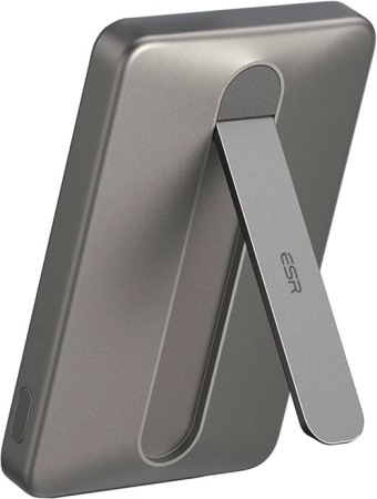 Magnetna power banka ESR Qi2 MagSlim 5000 mAh sa stalkom – pješčana