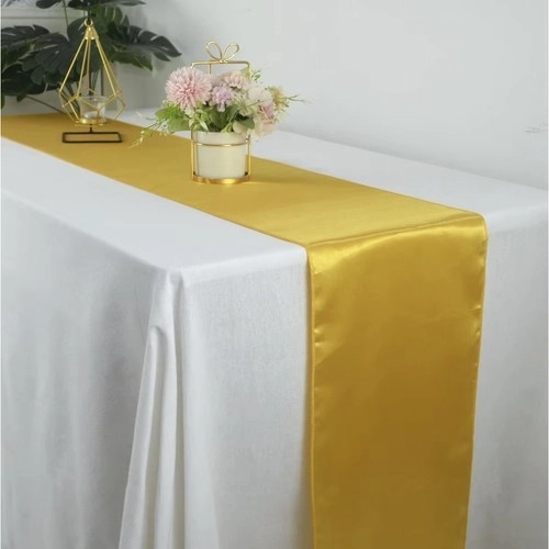 Zlatni satenski put za stol 900x36 cm