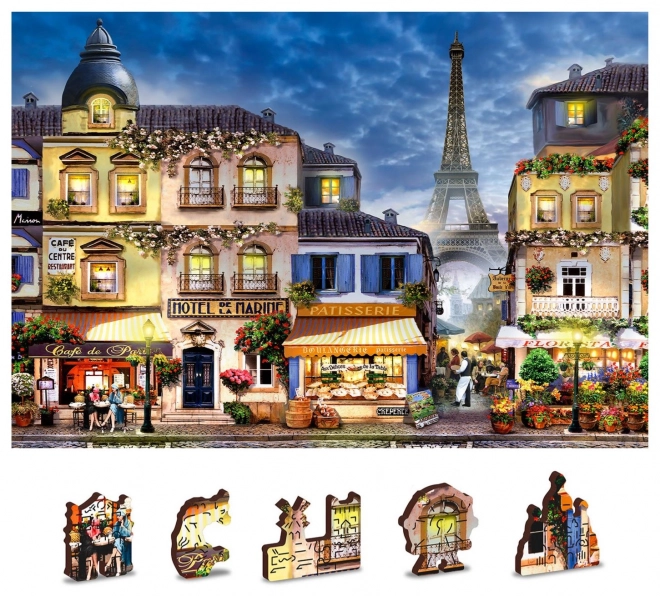 Drvene puzzle Doručak u Parizu 2u1