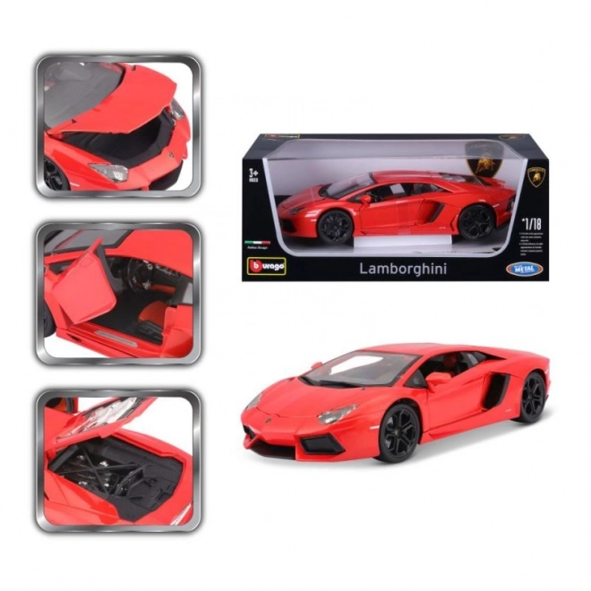 Bburago Lamborghini Aventador 1:18 narančasta 18-11033
