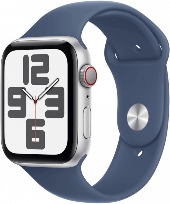 Apple Watch SE GPS + Cellular 40 mm srebrni aluminij sa sportskim remenom Denim M/L