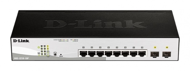 Prekidač DGS-1210-10P s 8GE PoE i 2SFP