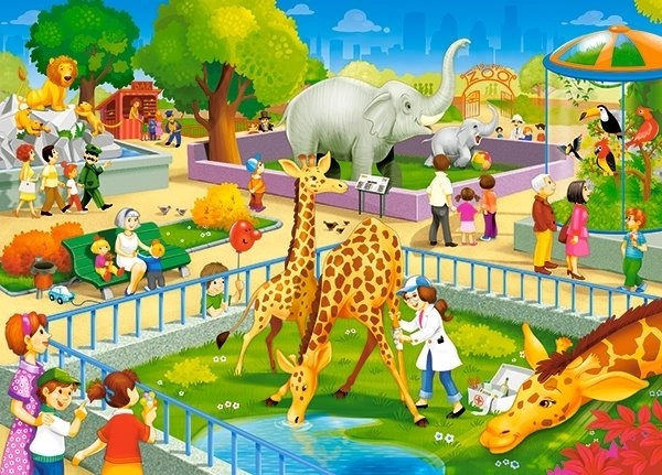 Puzzle 60 dijelova Posjet zoološkom vrtu