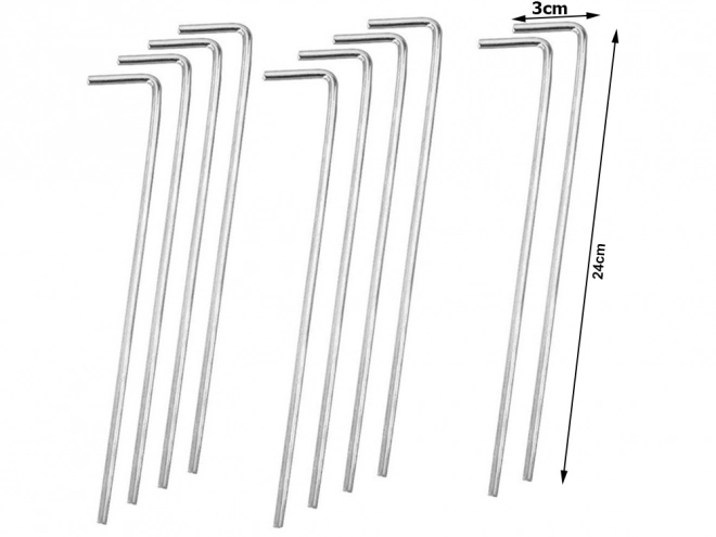 Čelični klinovi za šatore 24 cm 10 komada