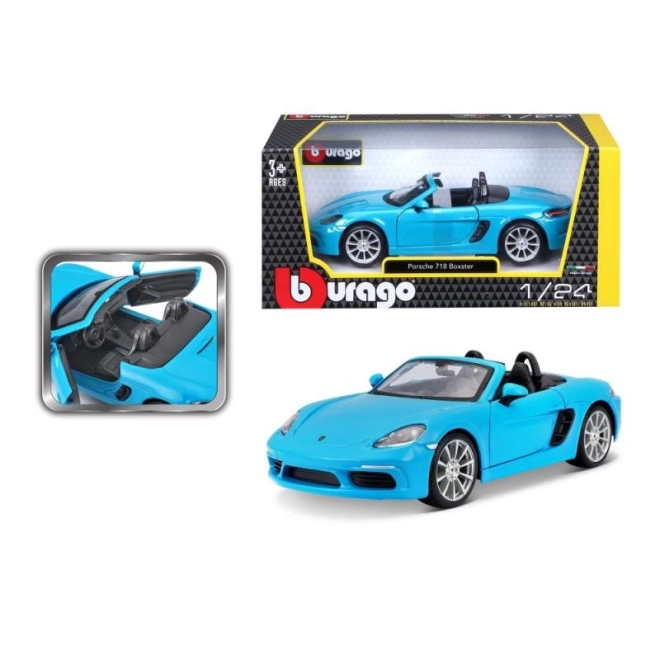 Bburago 1:24 Porsche 718 Boxster Plavi