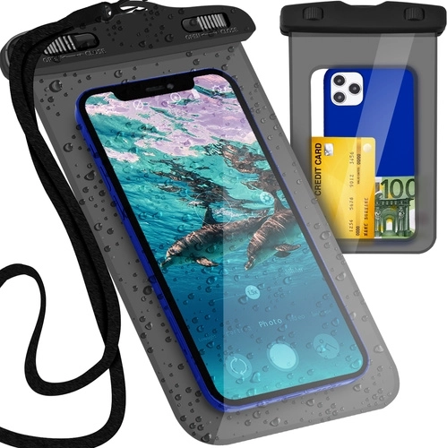 Vodonepropusna futrola za telefon do 7" – crna