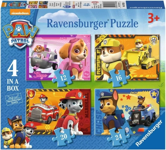Ravensburger puzzle Paw Patrol 4 u kutiji
