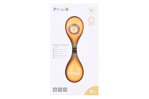 Drvene obostrane marake s motivom lava PolarB