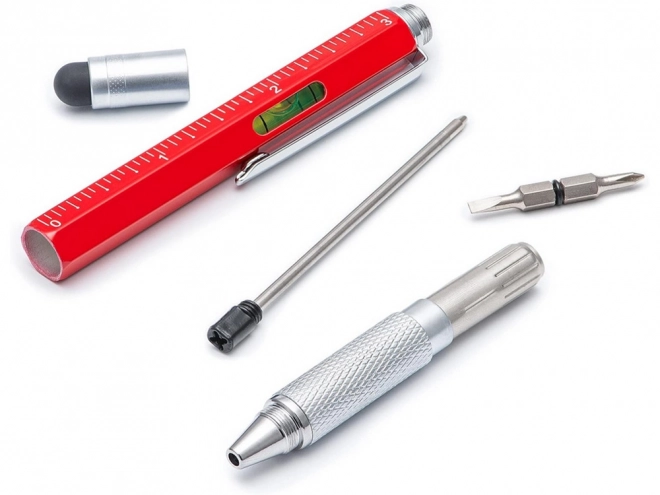 Multifunkcionalna olovka multitool 6u1 s libelom