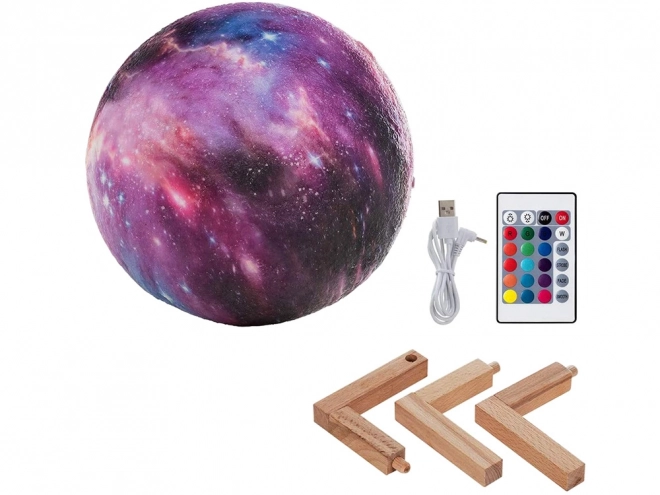 3D mjesec RGB lampa s daljinskim upravljanjem
