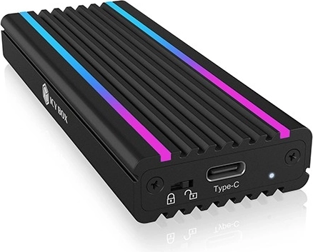 Aluminijska kutija za M.2 NVMe SSD s RGB osvjetljenjem USB‑C 10 Gb/s