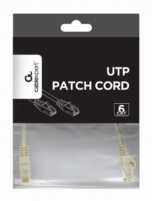 Patch kabel kat.6 UTP 0,5m sivi