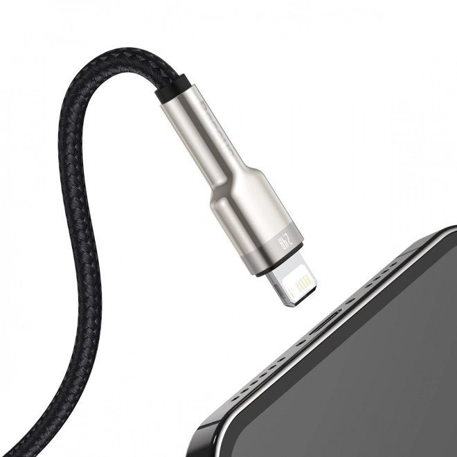 USB kabel za Lightning Baseus Cafule, 2,4A, 1m (crna)