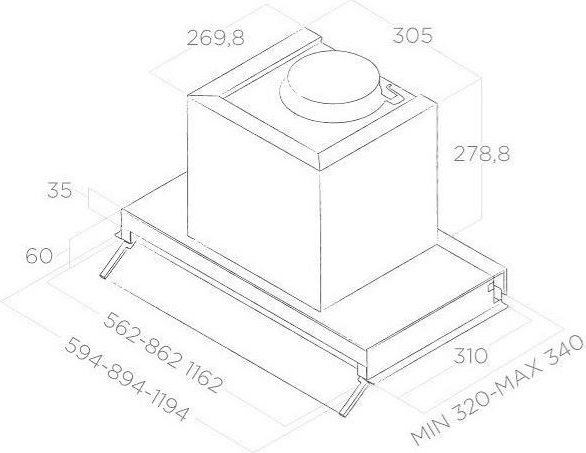 Jednostavna ugradnja ispod ormarića
